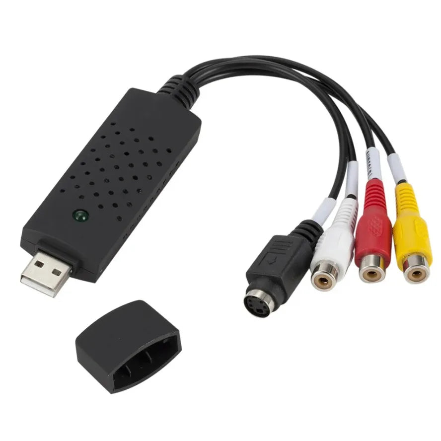 USB Audio Video Capture Card Adapter Video Converter with USB Cable VHS To Digital Converter for TV PC DVD VHS Capture Device