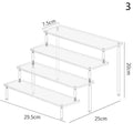 Home Multi Layer Ladder Storage Rack Handmade Blind Box Doll Display Rack Cosmetics Wallet Jewelry Trapezoidal Display Rack