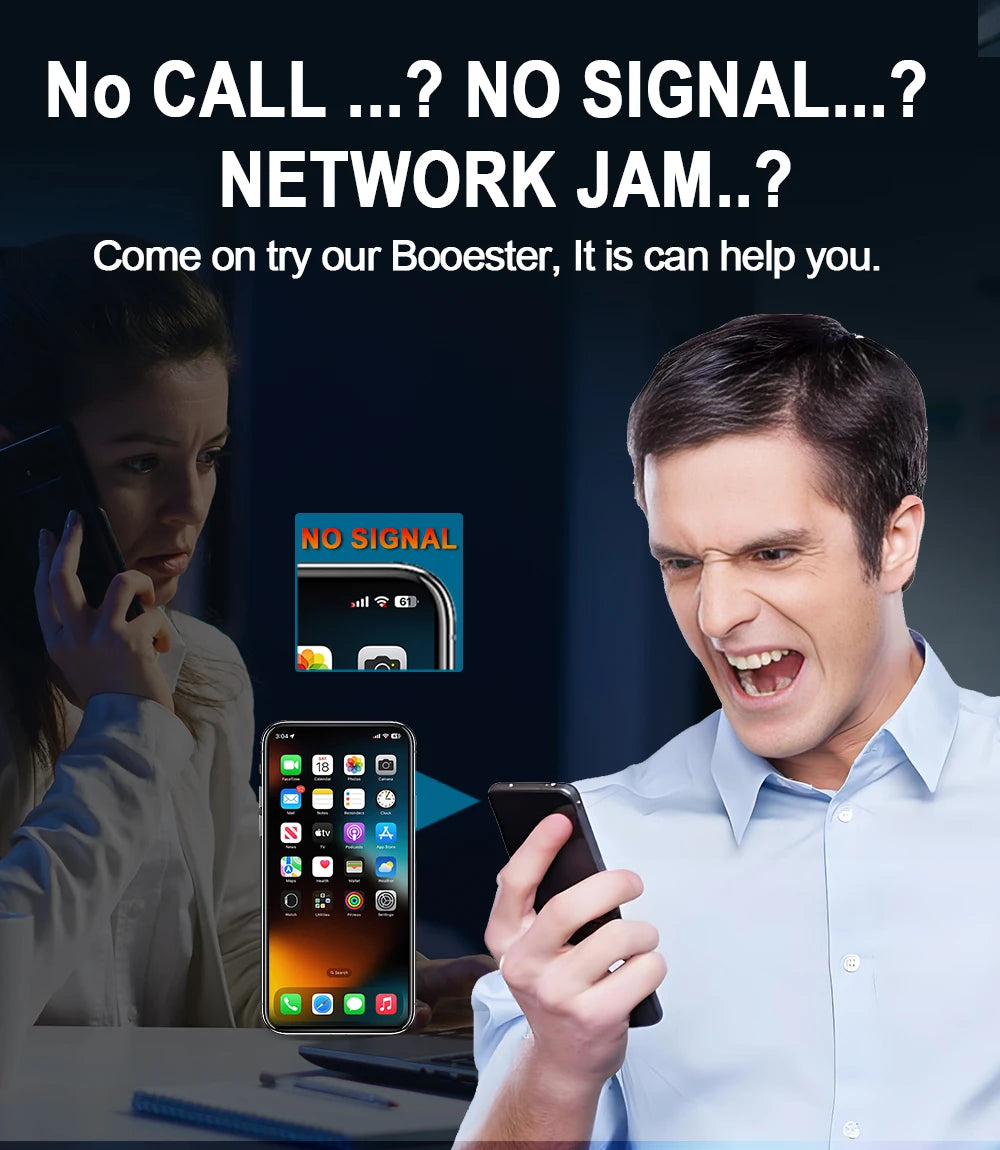 CALLBOOST Tri-Band Cellular amplifier Enhanced 2G 3G Cellphone Network 2100 1800 900MHZ GSM Signal Amplifier With 4g LTE Antenna