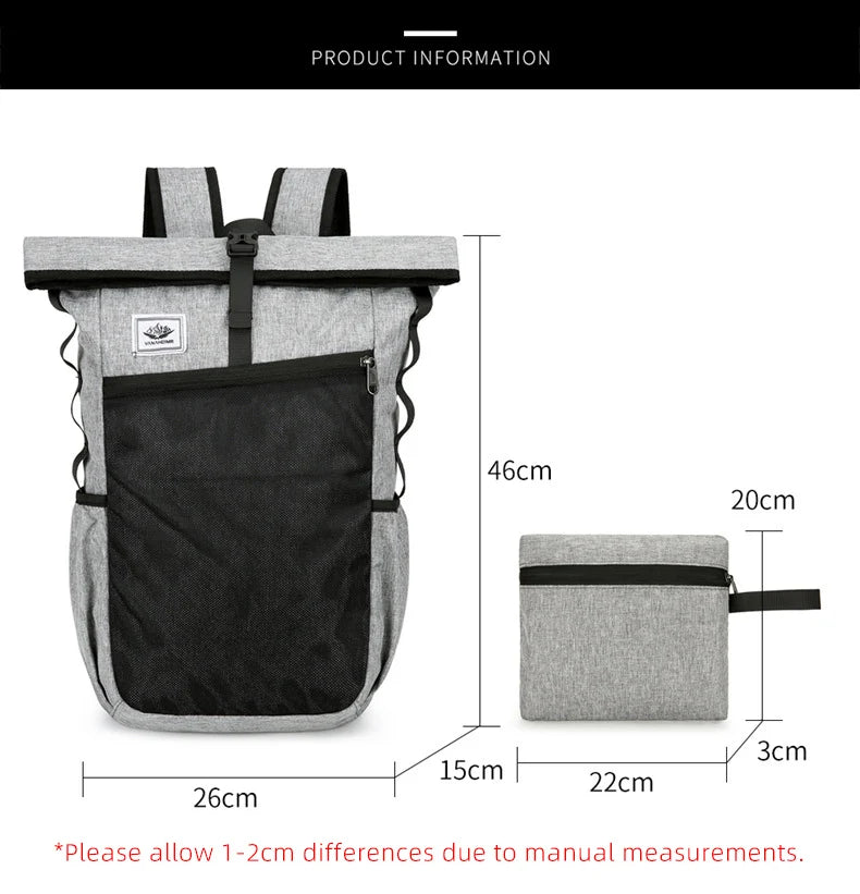 New Climbing Camping Outdoor Bags Travel Backpack For Men Women Sport Foldable Hiking Trekking Camping Shoulder Lightweight Bag
