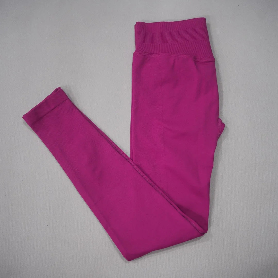 DF-LOGO Women Seamless High Waist Yoga Leggings Butt Lifting Push Up Compression Pants Tummy Control Anti-Squat Quick Dry for