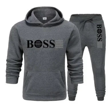 Autumn and winter two-piece sportswear, men and women's casual sportswear, with fashionable hoodie.