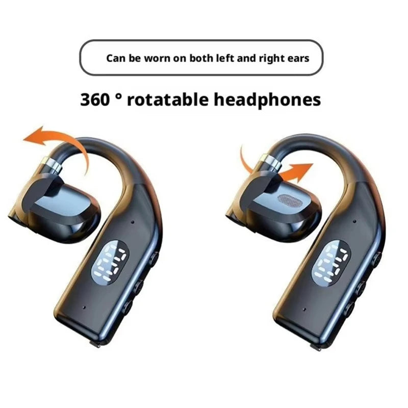 NEW Wireless Bluetooth Headphones Earhook Design Bluetooth 5.4 Noise Reduction Stereo Sound With Microphone Gaming Headset 2026