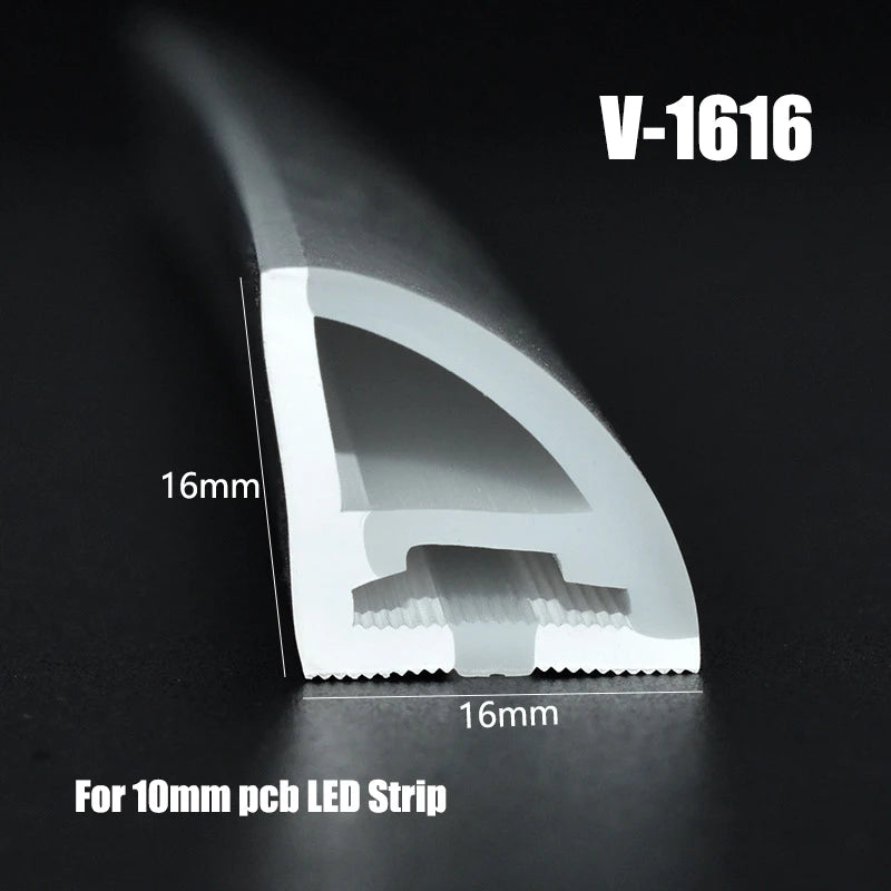 Led Neon Strip Rope Tube Waterproof Flexible Silicone Tape Diffuser for Ws2812 5050 Strip Light Home Atmosphere Decor Lighting