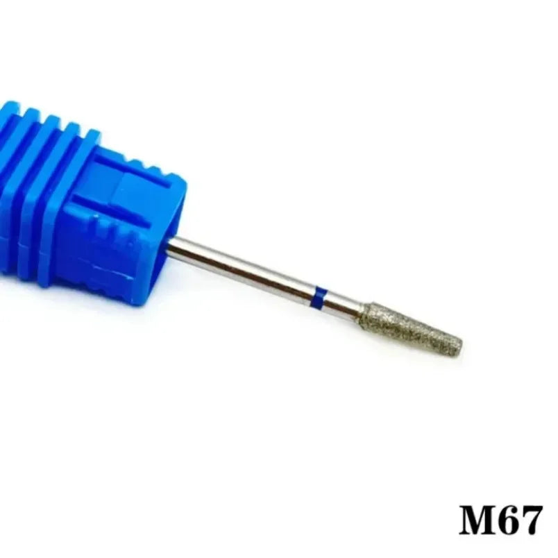 Flame Cone Cuticle Clean Nail Drill Bit 3/32'', Professional Safety Carbide Diamond Nail Bit Nail Cleaner for Cuticle Dead Skin