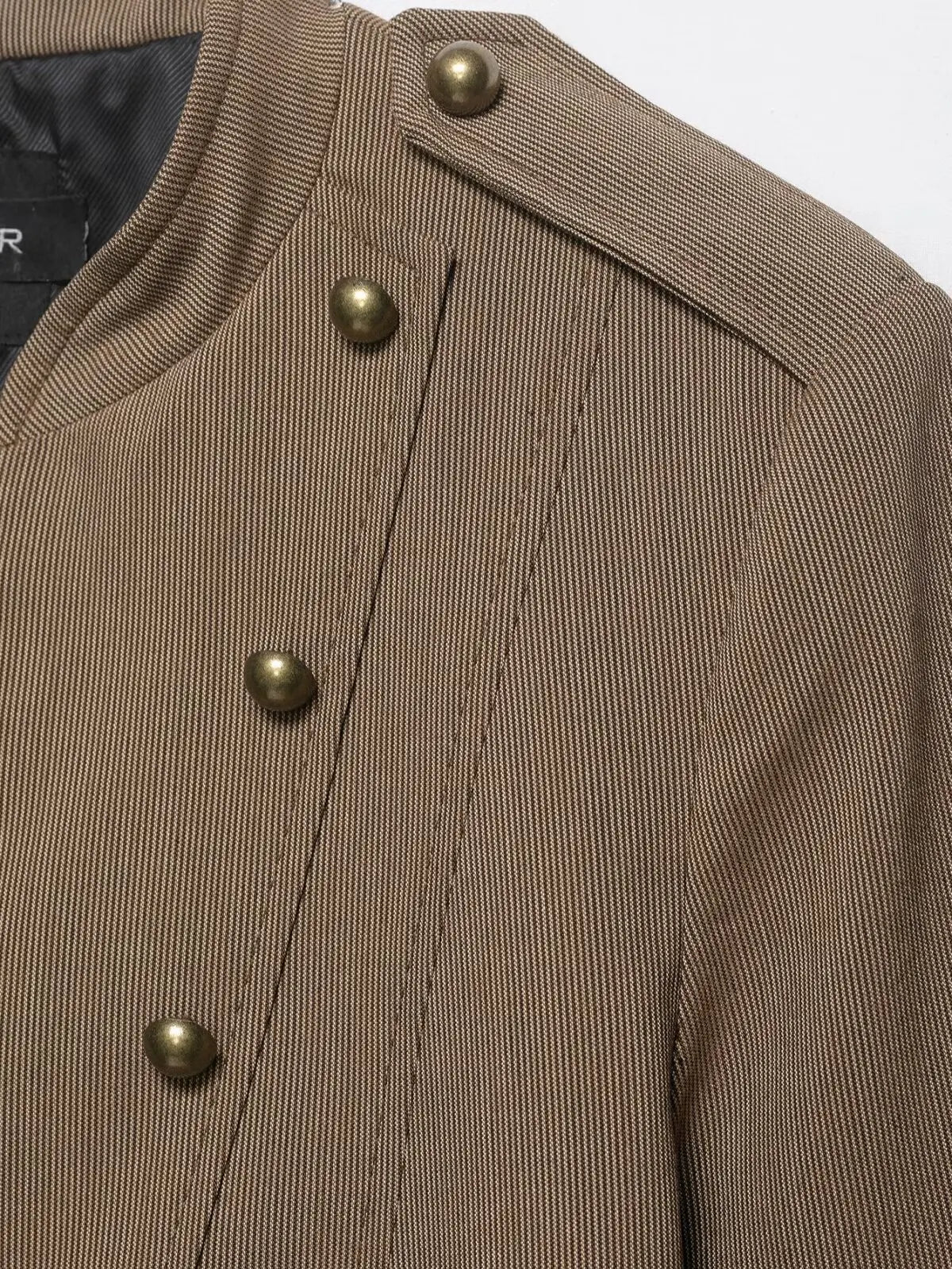HH Vintage Denim Jacket For Women 2026 Spring  Stand Collar Double Breasted Buttons Slim Fit Jacket  Outerwear For Streetwear