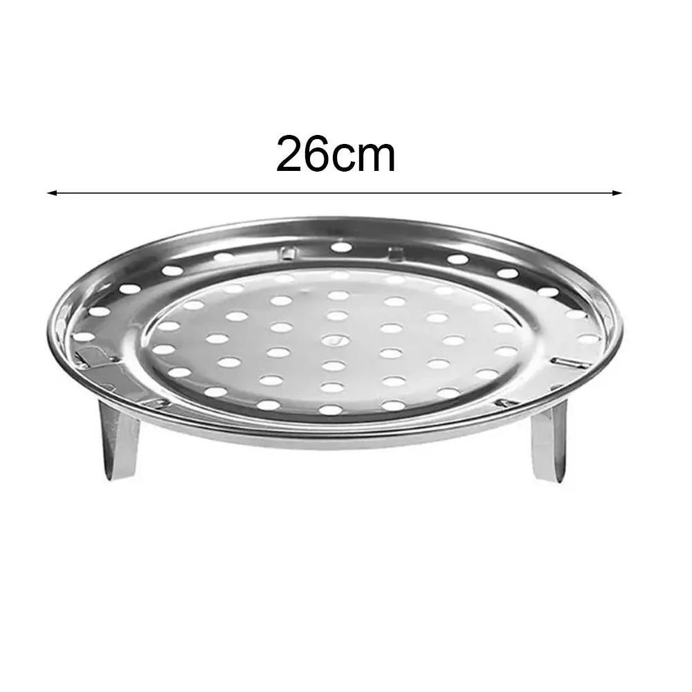 New 28/30/32/34cm Durable Dumplings Fish Steaming Tray Cooking Gadgets Thickened Steamer Stainless Steel Kitchen Wok