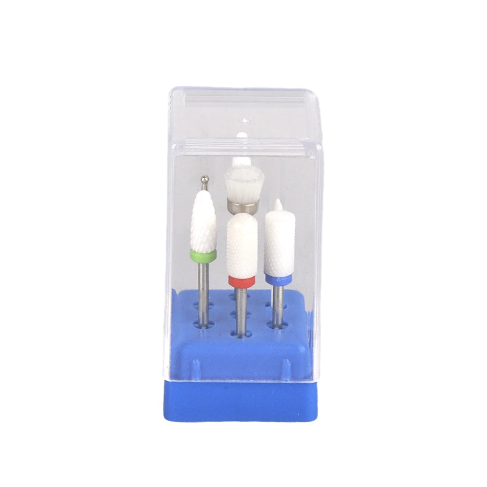 Nail Drill Bits Set, E-file 3/32 inch Bits Manicure Pedicure Remover Tools for Acrylic Gel Nails, Salon Home Nail Care Supplies
