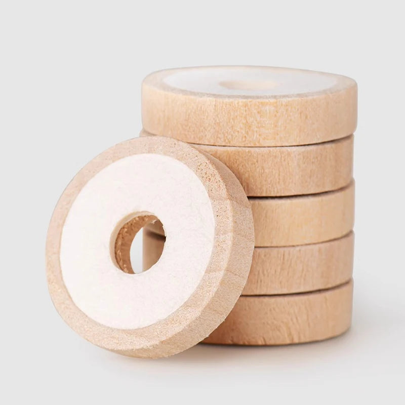 No Smell 2/6pcs Car Perfume Replacement Wood and PE Solid Perfume Drop Essential Oils Suitable For Many Car Air Freshener