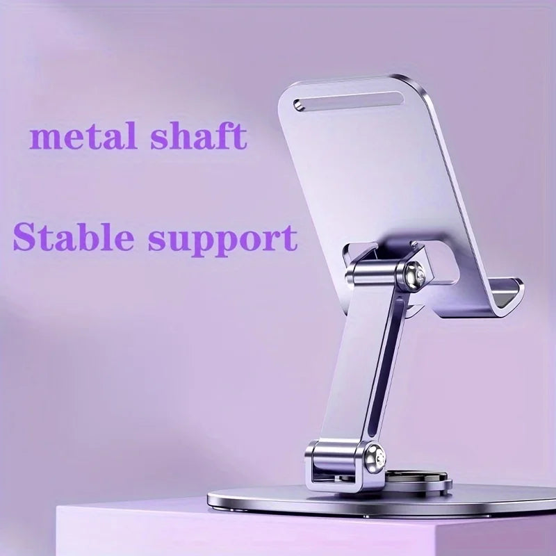Metal 360 degree Rotating Mobile Phone Stand Desktop Lazy Stand For iPad Universal Folding TV Live Foldable Stand