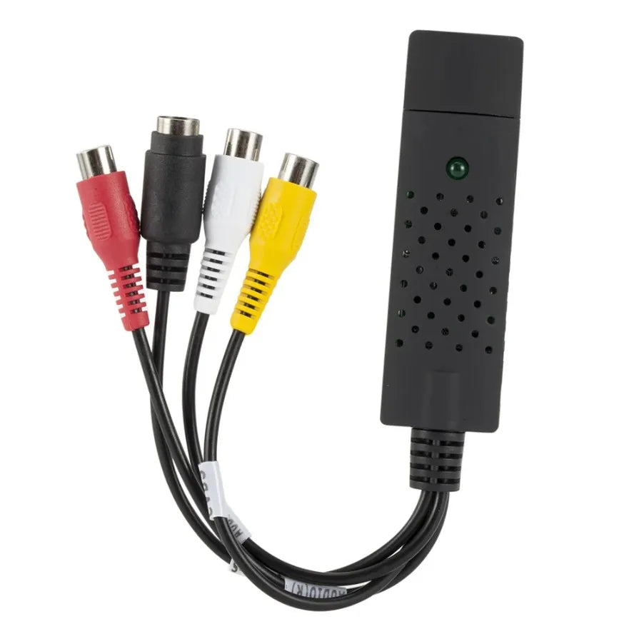 USB Audio Video Capture Card Adapter Video Converter with USB Cable VHS To Digital Converter for TV PC DVD VHS Capture Device