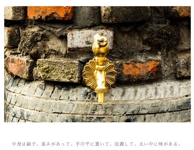 Bathroom Garden Faucet Antique Brass Kindergarden Wall Mount Animal Cold Water Faucet Basin Faucet