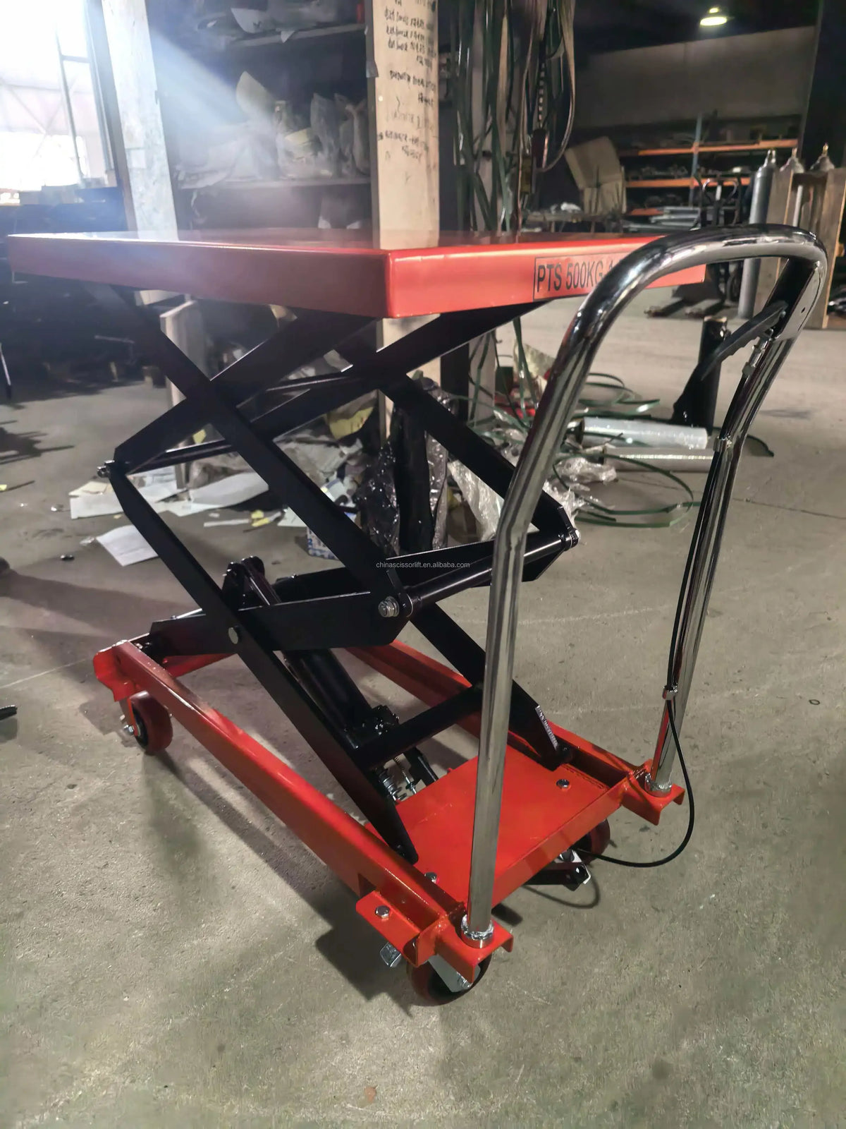 Vehicle Short Tractor Portable Manual Lifter Hydraulic Scaffolding Scissor Lift Table