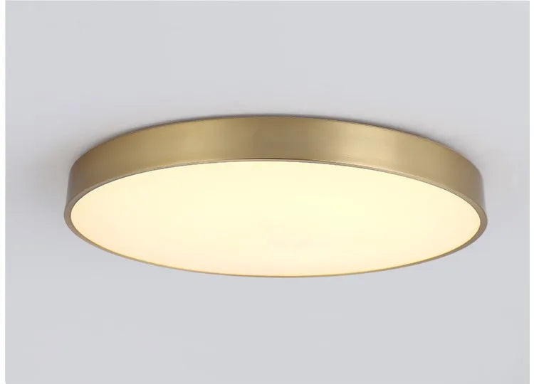 Modern LED Aisle Ceiling Light Lamps For Bedroom Corridor Garage Cloakroom Balcony Indoor Lighting Fixtures Simple Golden Round