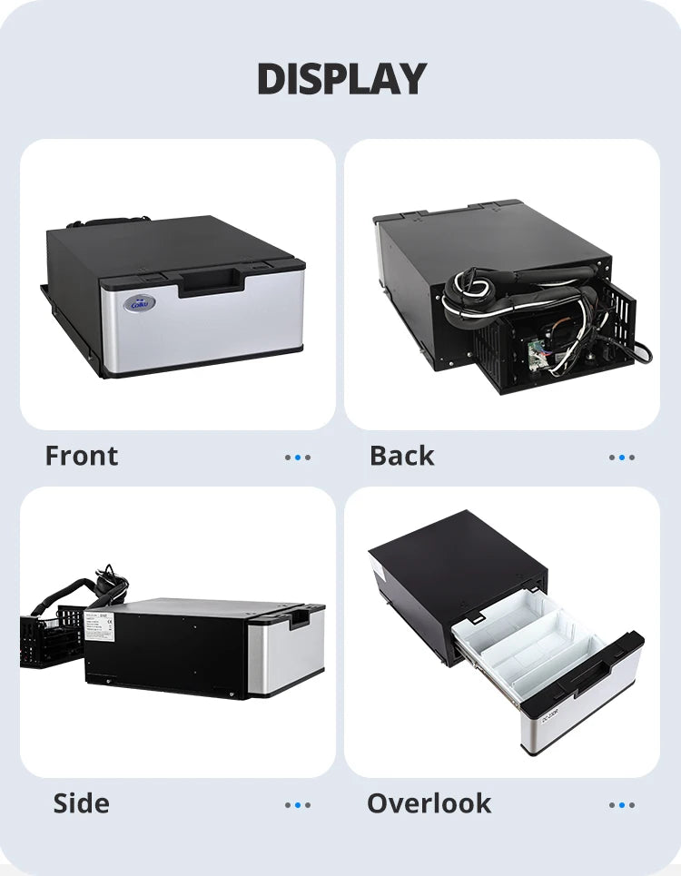 12V 24V New Design Portable Outdoor Using 23L Drawer Car Refrigerator Fridge for Caravan