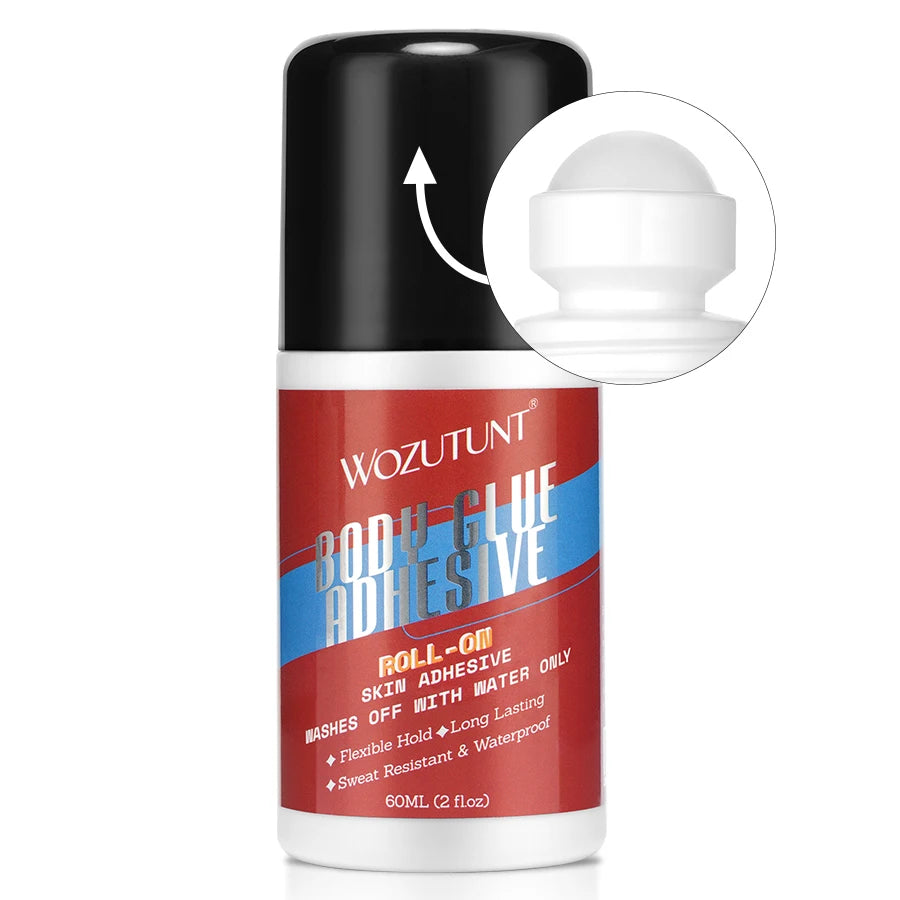 Anti-Slip Glue Roll On Skin Adhesive，Anti-exposure Bra Non-slip Fixed Long-lasting Hold, Easy To Use Products for Women Clothing