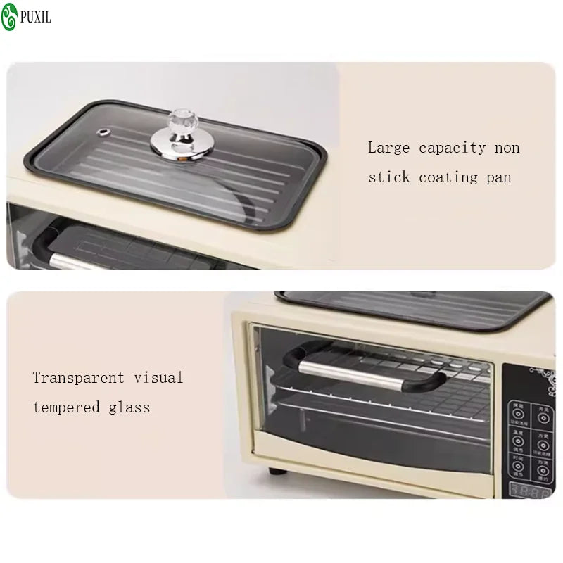 New multifunctional breakfast machine, steaming and cooking integrated, lazy person, three or four in one electric oven, home sa