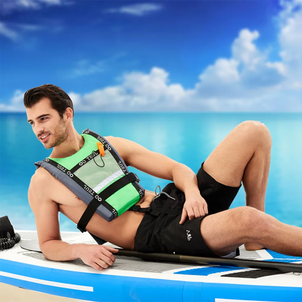 2023 New Adult life vest Boating rafting Swimming Kayaking surf paddleboard Life vest Portable water sports buoyancy vest