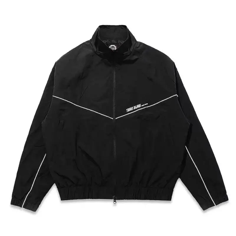 Korean Manhwa Jinx Team Black Windbreaker Jacket Men Women Sports Coat Loose Track Activewear Joo Jaekyung Cosplay Y2K Clothes