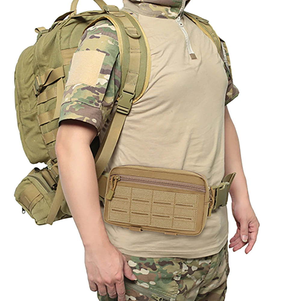EDC Molle Tactical Pouch Waist Pack Compact Utility Pouches Waist Belt Bag Medical Bags Phone Case Outdoor Hunting Accessories