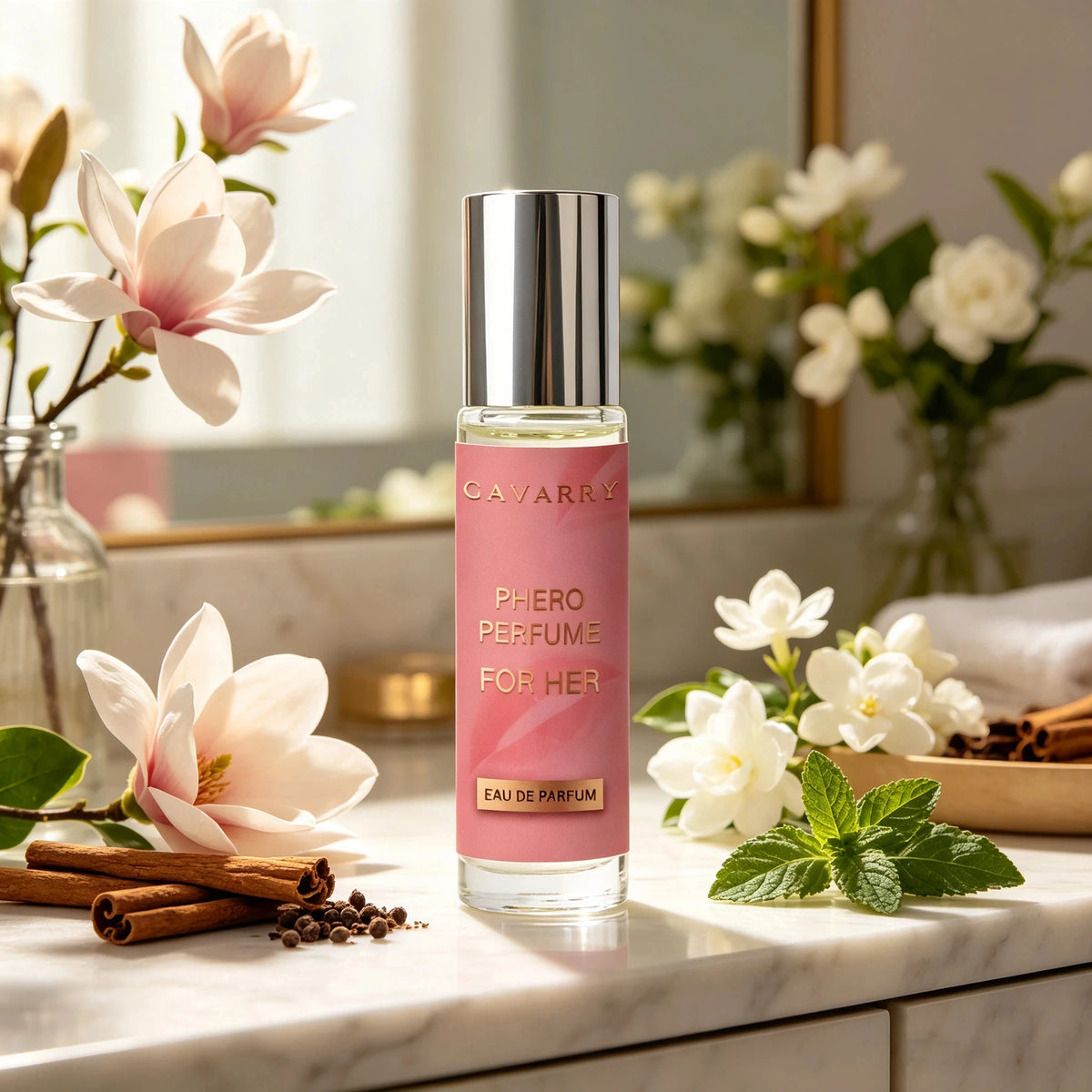 10ml Lemon Bergamot Pheromone Oil - Jasmine Subtle Perfume Oil, Original Eau De Toilette, Long-lasting Fragrance Oil for Dating