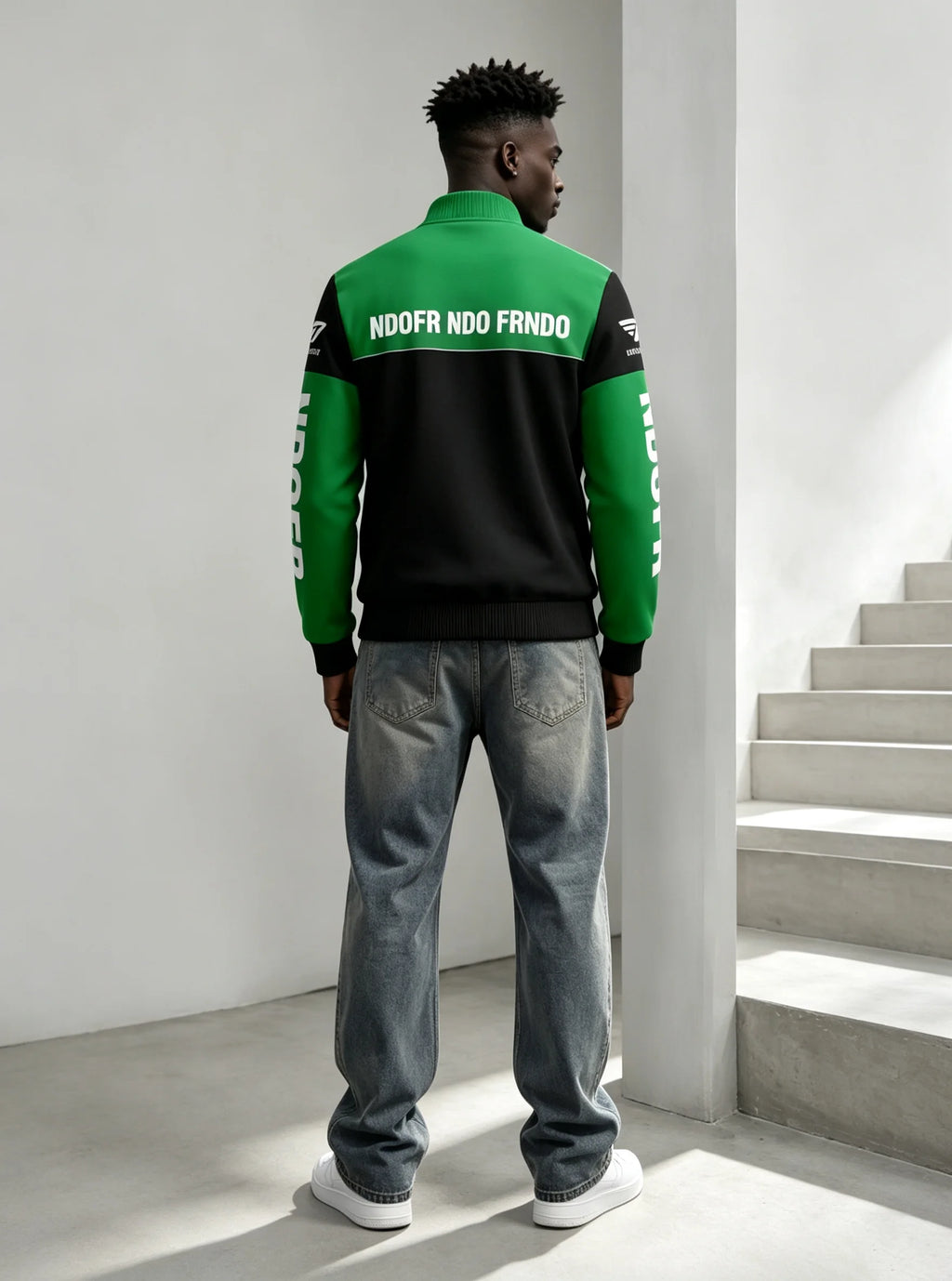 Men's pilot jacket with zipper pocket, casual baseball collar, outdoor sports pilot jacket