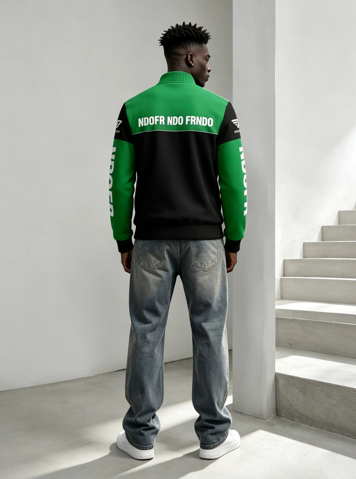 Men's pilot jacket with zipper pocket, casual baseball collar, outdoor sports pilot jacket