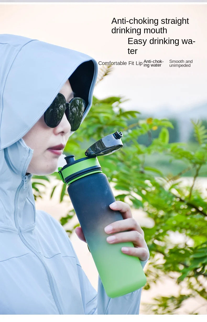 500ml 650ml Sports Water Bottle BPA Free High Capacity Plastic Fitness Portable Durable Camping Hiking Outdoor Sports Bottle