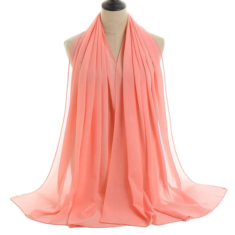Ramadan Islamic Instant Bubble Chiffon Shawl Scarf Lady Head Wrap Women Hijabs Scarves Bufandas Muslim Veil Hijab Snood 180*70cm