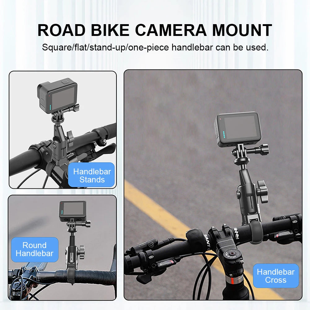 Handlebar Mount Bracket 360 Rotating Bicycle Handlebar Stand for Insta 360 X2 X3 X4 12 11 10