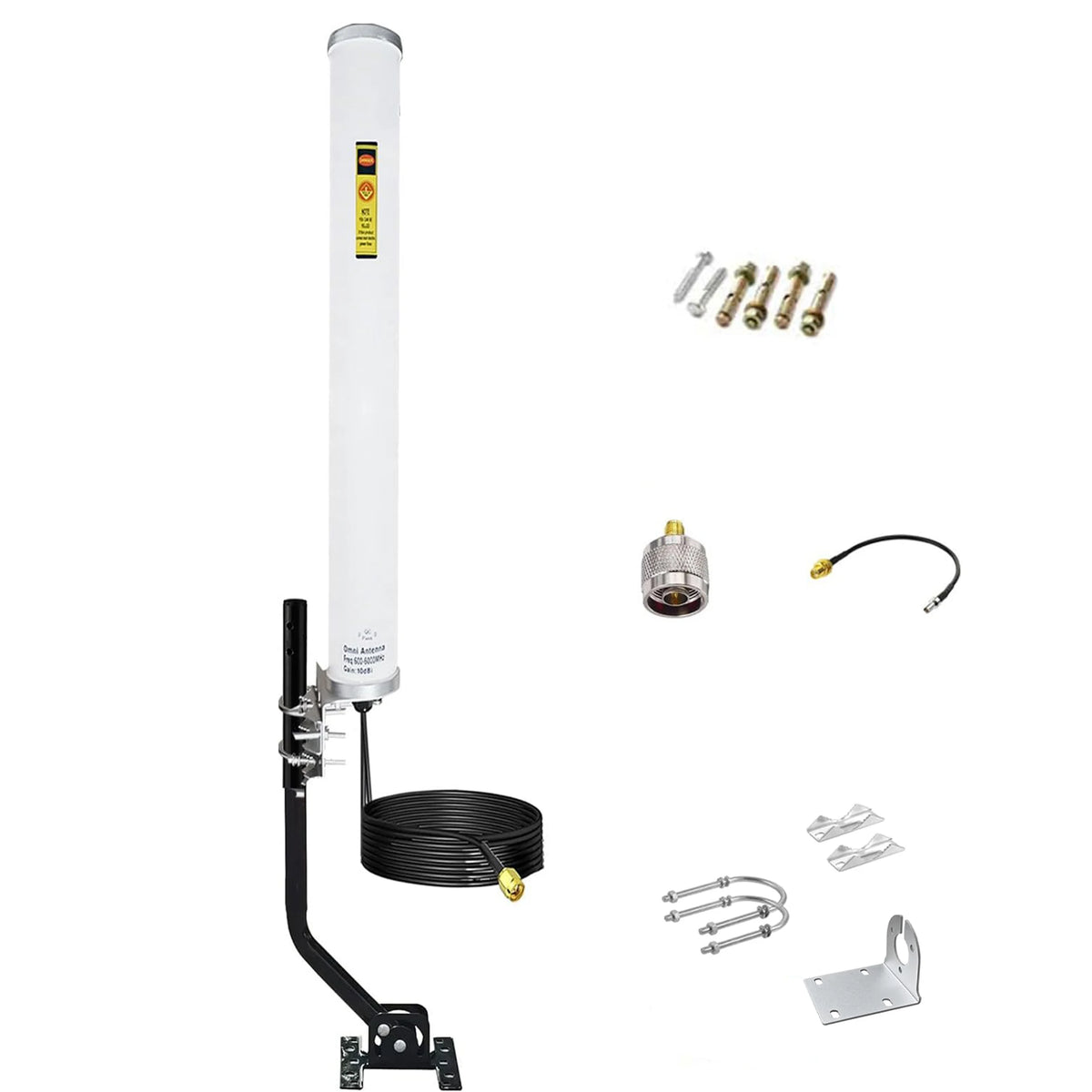 Outdoor 5G 4G LTE Omni Directional Cellular Phone Antenna 600-6000MHz 12dBi T-Mobile Compatible for Cell Phone Booster Router