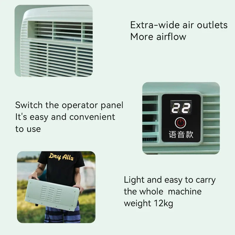 Wholesale High-Capacity 12000 BTU Portable Air Conditioner with Dehumidifier for Outdoor Cooling System