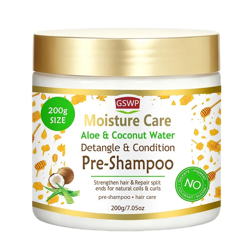 GSWP pre-shampoo Big-capacity, designed to detangle and smooth hair before washing. Ideal for dry, damaged hair.200/400g