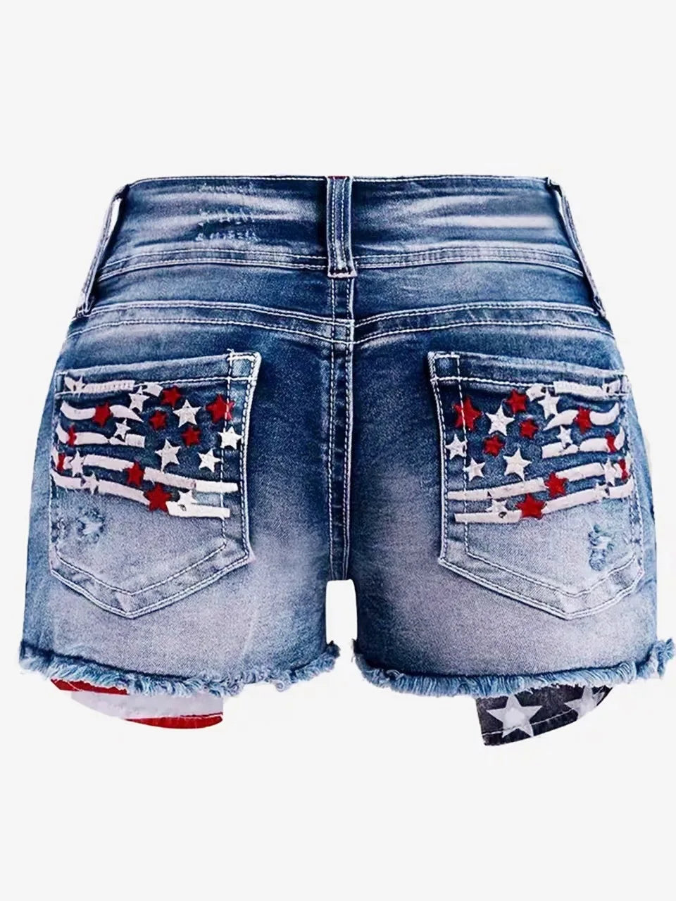 Denim Pant Women Jeans Shorts Short Pants Slim Fit High Waist Button Trousers Skinny Streetwear Hole Splice Summer 2025