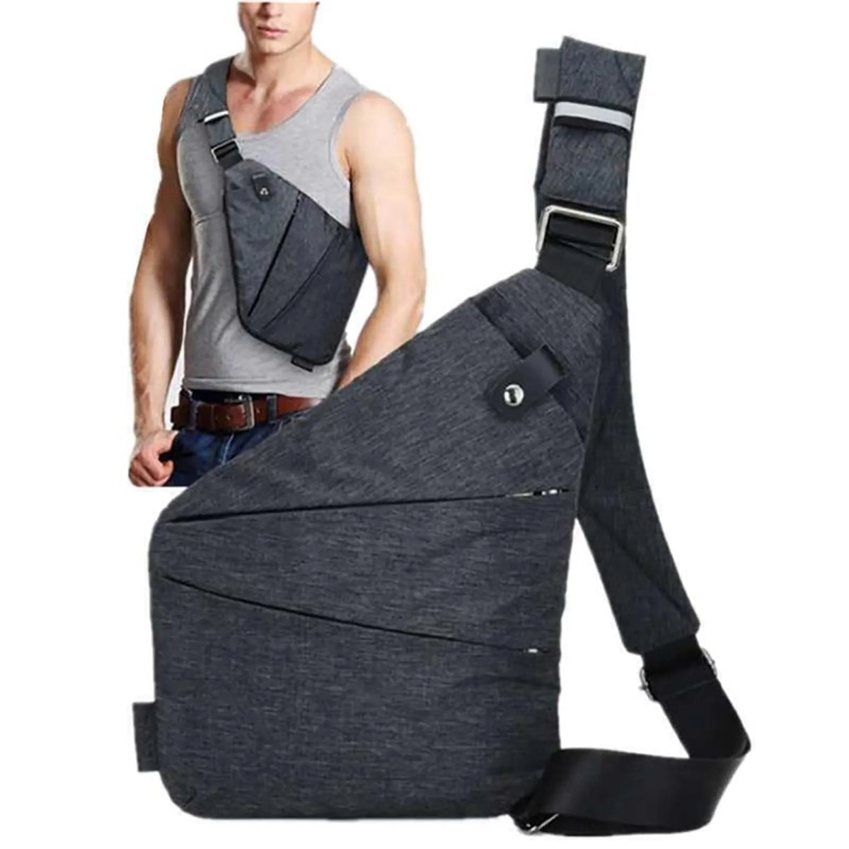 Multifunction Chest Bags Anti Theft Single Crossobdy Bags For Men Waterproof Male Cross Body Messenger Bag Fanny Pack Sac