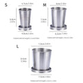 Outdoor Portable Outdoor Camping Portable Metal Stainless Steel Telescopic Cups Folding Cups Drinks Cups.