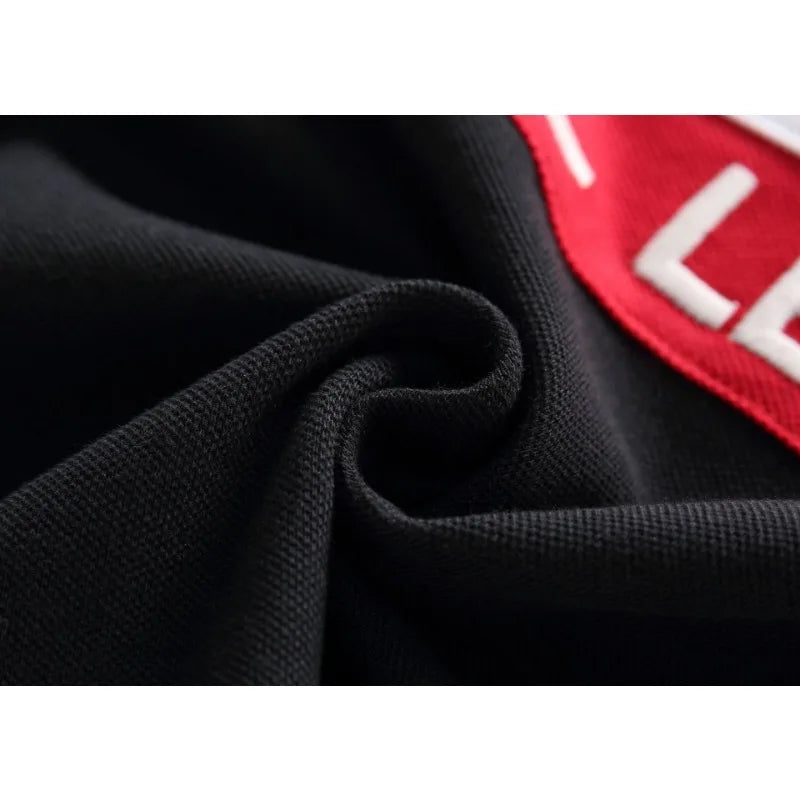 Plus Size 7XL 100% Cotton Summer Men's Polo Shirts Luxury Short Sleeve Contrast Color Letter Embroidery Simple Casual Male Tees