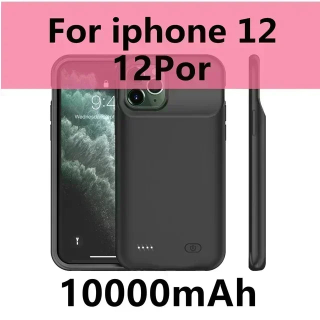 10000Mah  Battery Charger Case For iphone 14 Plus 15 Pro 12 Pro Max 11 Pro X XS XR XS Max 6 6S 7 8 Plus Battery Case Pow