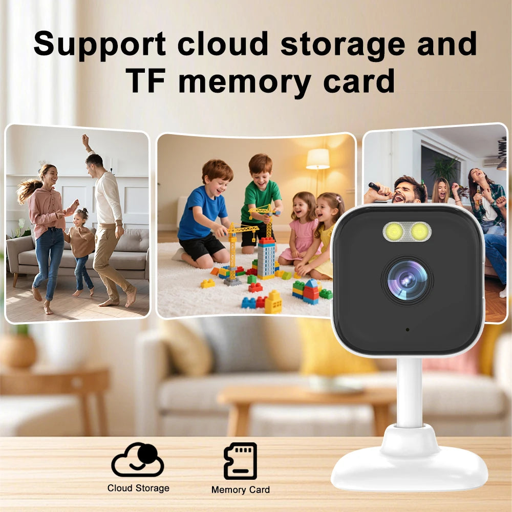 O-Kam Pro Mini Cube Security Camera, 5MP Indoor WiFi IP Camera with Two-Way Audio & Human Detection, Motion Alert, 5X Zoom,