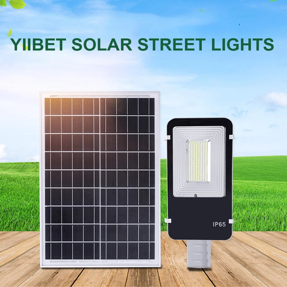 Upgrade Solar Street Light Outdoor Garden Courtyard Led Lamp Backyard Street Lamps Security Flood Lighting Remote Control  Pole
