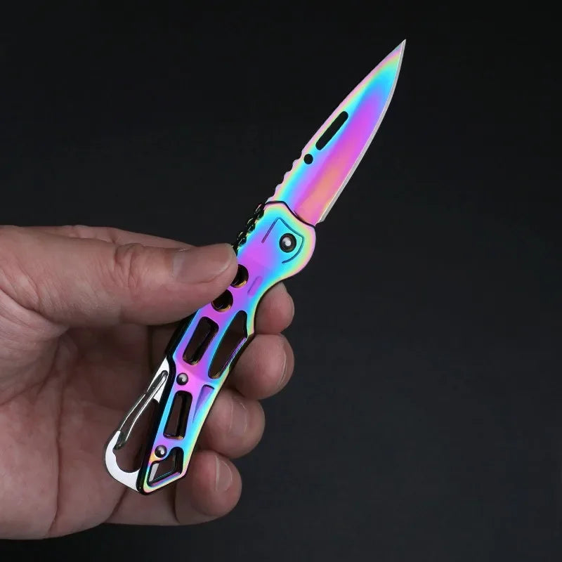 Multi-function Stainless Steel Folding Knife Katana Samurai Sabre Hanging Vegetable Fruit Knife Kitchen Gadgets Home Accessory