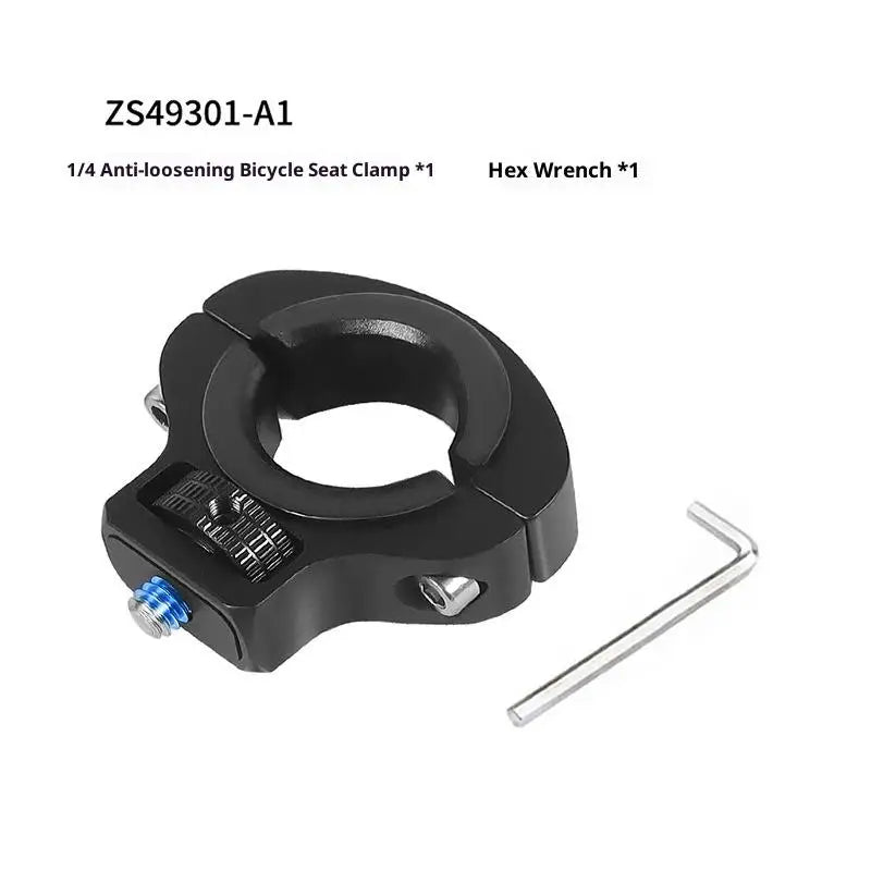 Motorcycle Bicycle Handlebar Clip Holder 1/4 Screw Mount Bike Seatpost Clamp For 12 11 Camera Motorcycle Metal Bracket