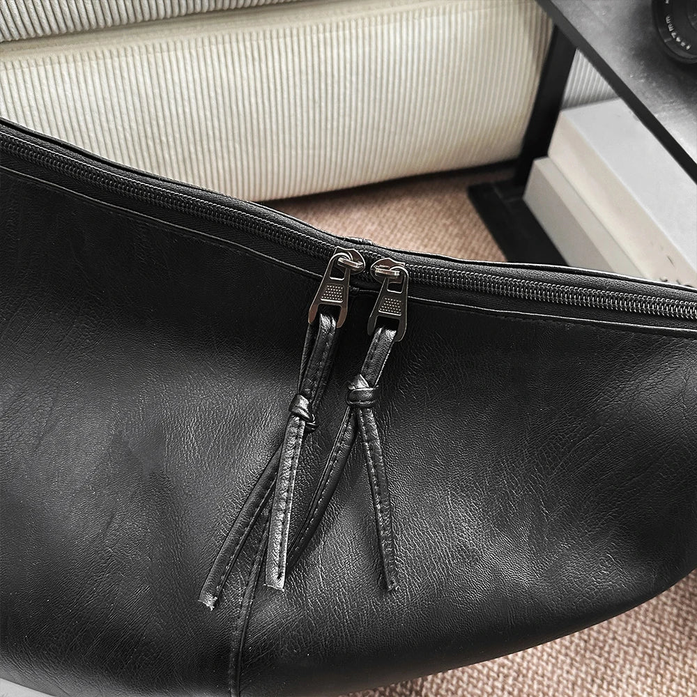 Men's Crossbody Bag Casual Versatile Fashionable Large Capacity Waist Bag Simple Lightweight Outdoor Sports Backpack