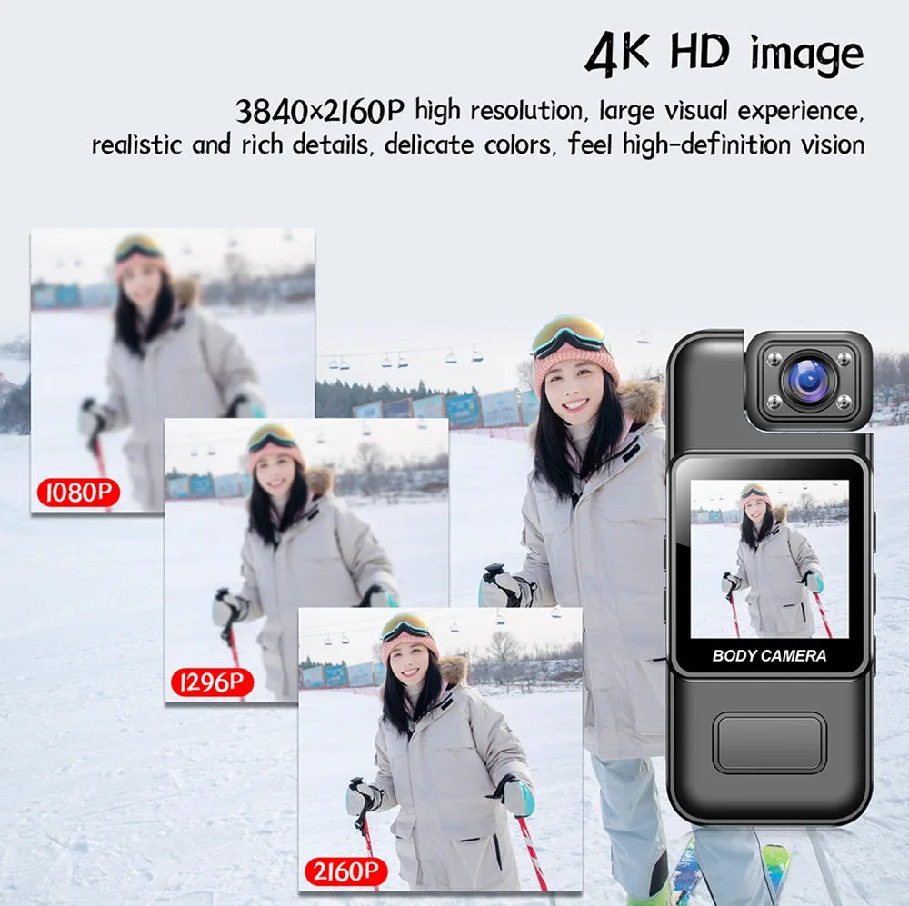 Mini Camera Ultra HD 4K WiFi Portable Digital Video Recorder Police BodyCam Infrared Night Vision Sports DV Riding Camcorder 카메라