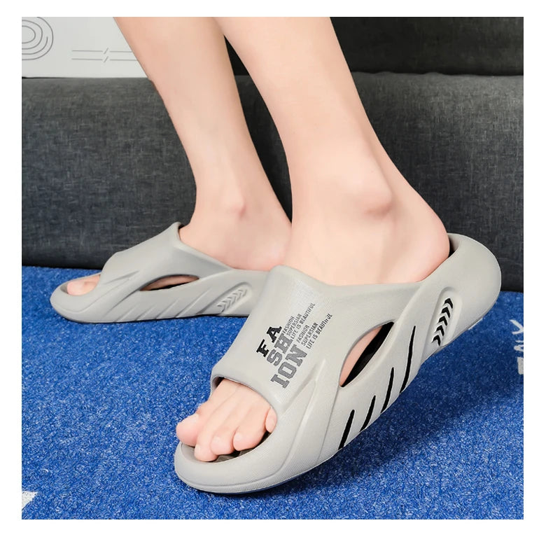 Big Size 48 Summer Massage Slippers For Women Men Indoor Outdoor Shoes Anti-slip Couples Home Bathroom Slides Beach Sandals