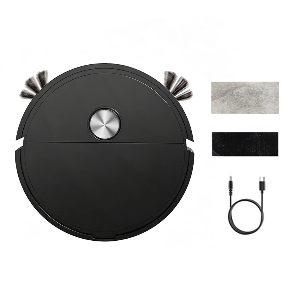 3 In 1 Intelligent Cleaning Robot Lightweight Multi Function Sweeping Cleaners Compact Car Robot Vacuum for Car&Home Cleanings