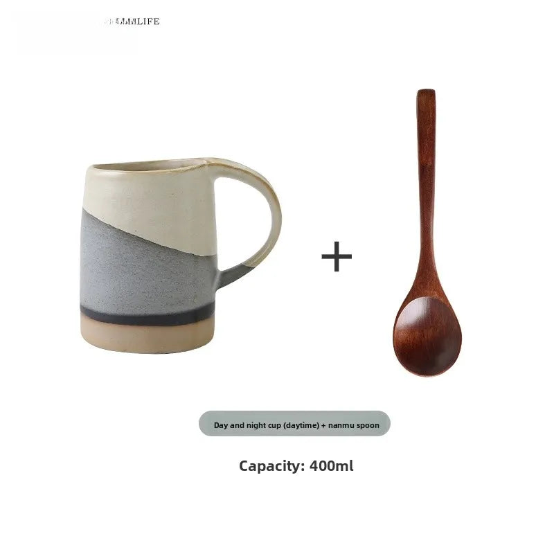 Tlife Japanese Sle Cerc Coffee Cup Vintage Small Batch Mugs Couple Cups Day Night Home Use Handmade Available