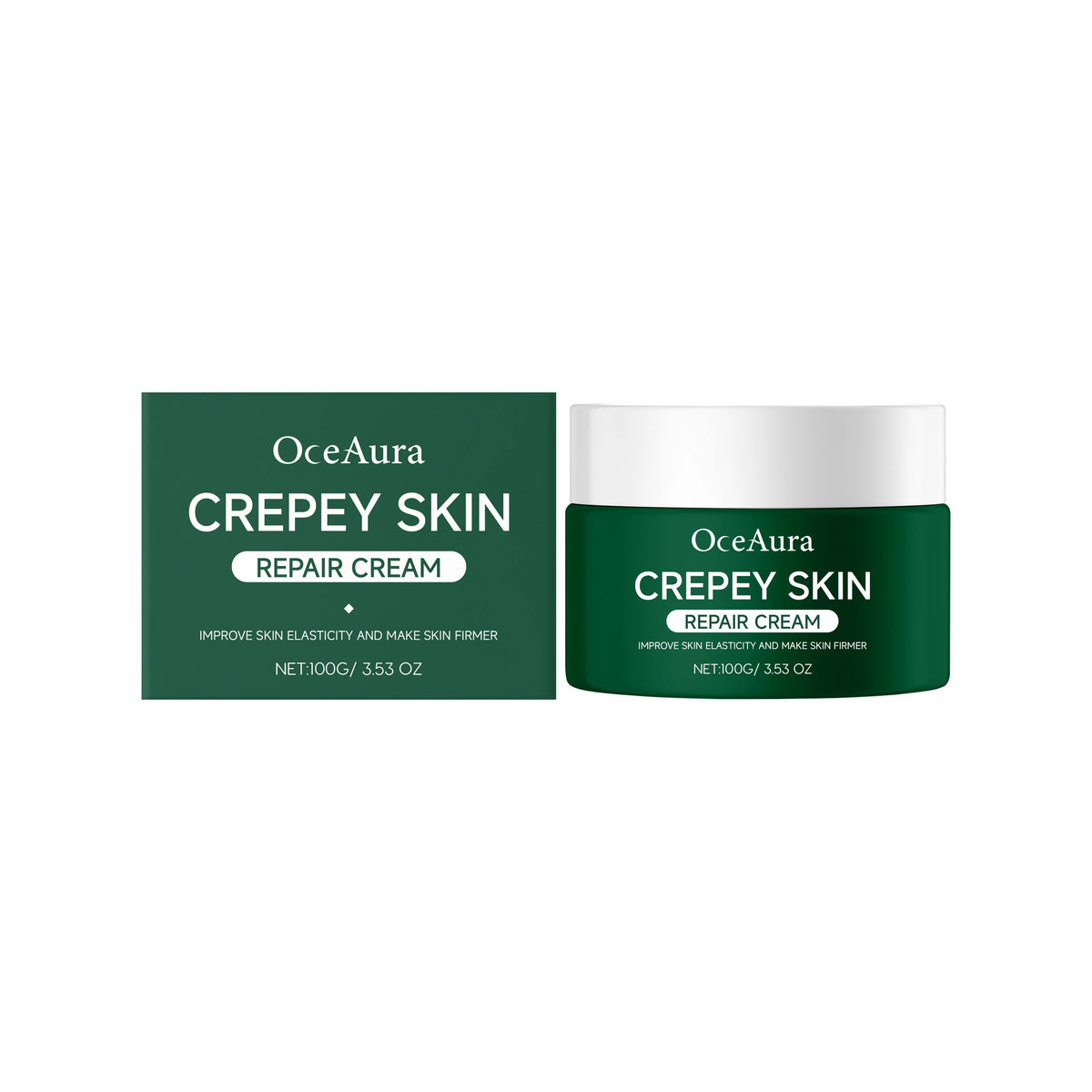 OceAura Crepey Skin Repair Cream Deep Nourishing Anti Wrinkle Sagging Reduction Elasticity Restoring Smoothing Skin Care Lotion