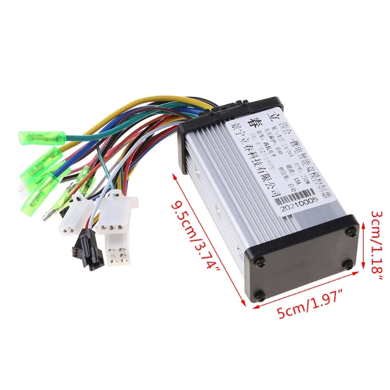 02DE Scooter Controller DC 24/36V 250W DC Speed Regulator Part Device Supplies for Adults Girls Boys Sports Lovers Ac