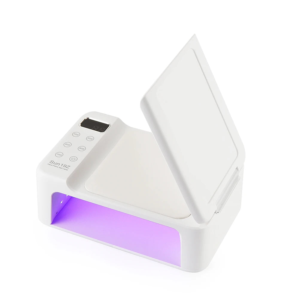 126W 63LED Lights UV LED Lamp Nail Dryer With Hand Rest Holder Tow Hand Big Nail Lamp Gel Polish Fast Drying Lamp For Manicure
